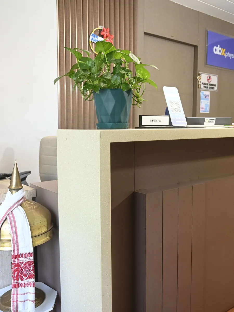 The reception area at ABX Physio